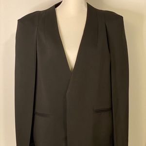 Black cape blazer